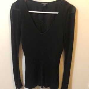 Ann Taylor silk tank with v neck sweater set